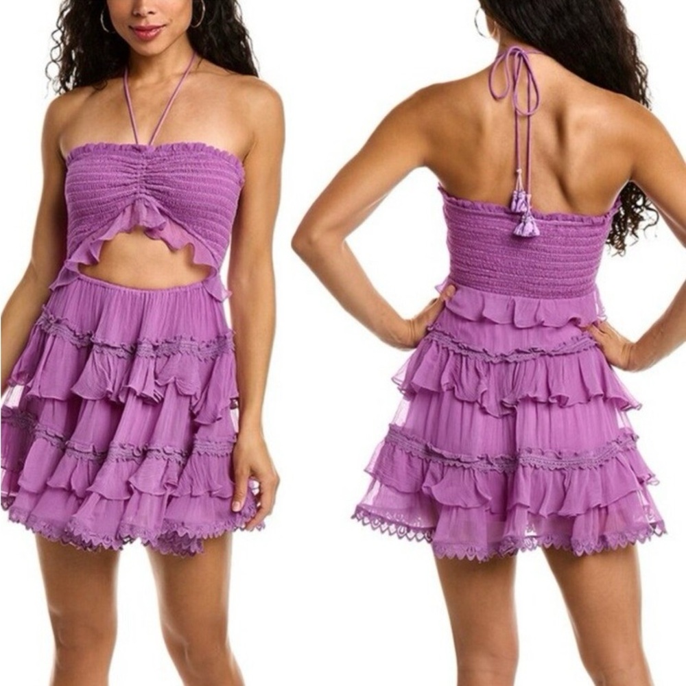 Rococo Sand Vibrant Purple Dress